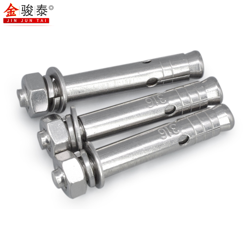 201/304/316不锈钢膨胀螺丝加长国标拉爆膨胀螺栓M6M8M10M12M16