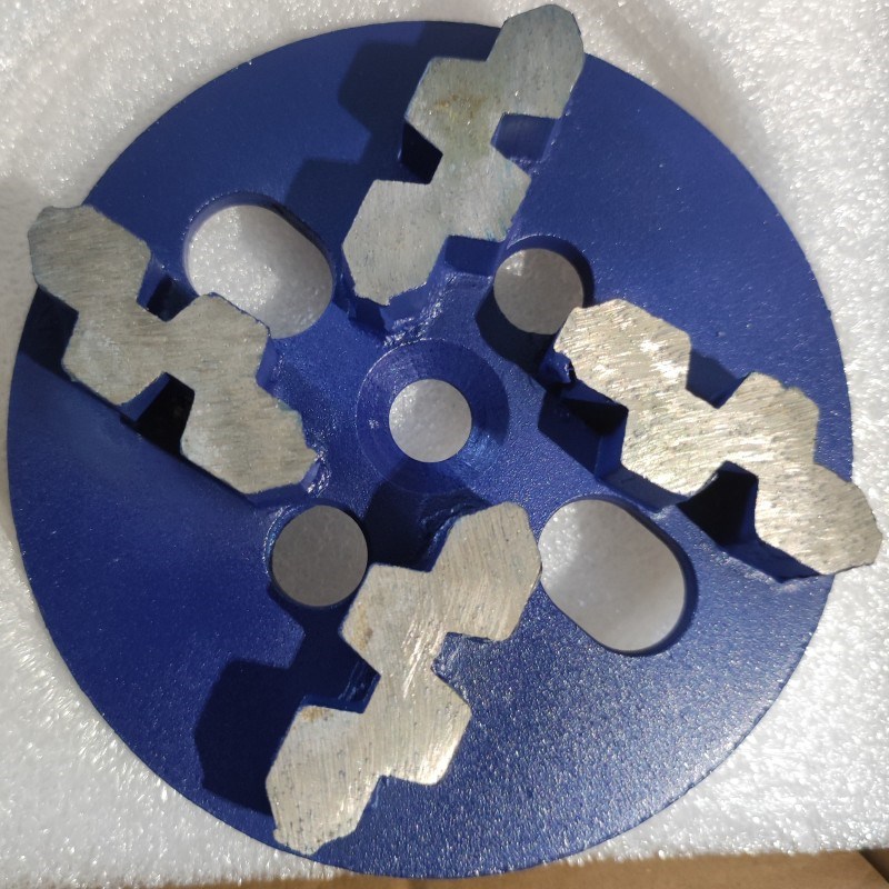 金刚石地坪磨块磨片环氧固化地混泥土打磨研磨机刀片刀头4齿