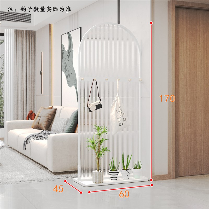 长虹玻璃屏风隔断客厅简约现代入户玄关装饰轻奢卧室遮挡家用半墙