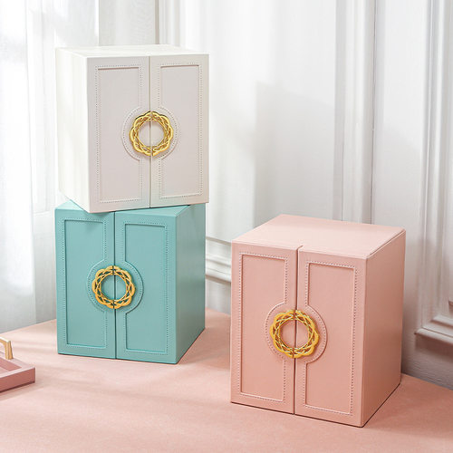 首饰盒欧式轻奢戒指耳环收纳盒家用饰品盒多层大容量jewelry box