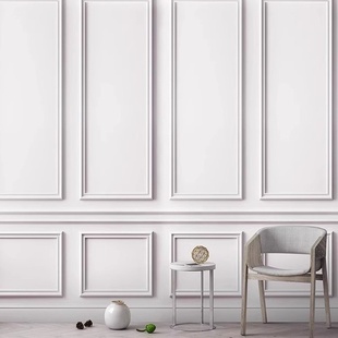 3d轻奢石膏线背景壁纸雕花墙布电视服装 美容院拍照墙纸轻奢风