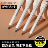 2支资生堂六角眉笔防水汗持久不脱色初学者日本进口专柜部分临期