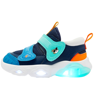 中国乔丹儿童发光鞋男童宝宝学步鞋2026新款婴幼儿亮灯运动鞋鞋子