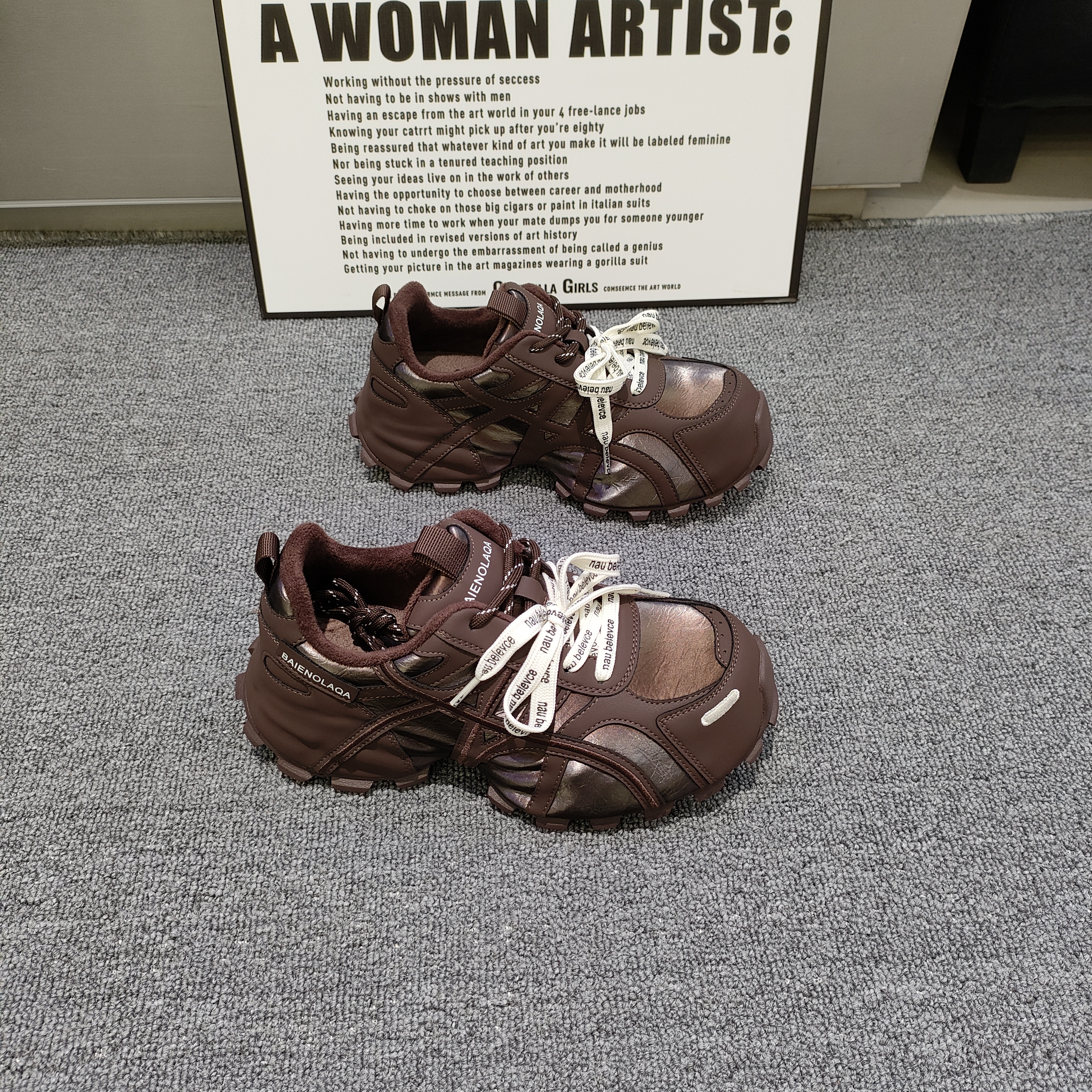 运动厚底增高老爹鞋in风2025秋冬新款加绒保暖欧货爆款百搭女鞋30