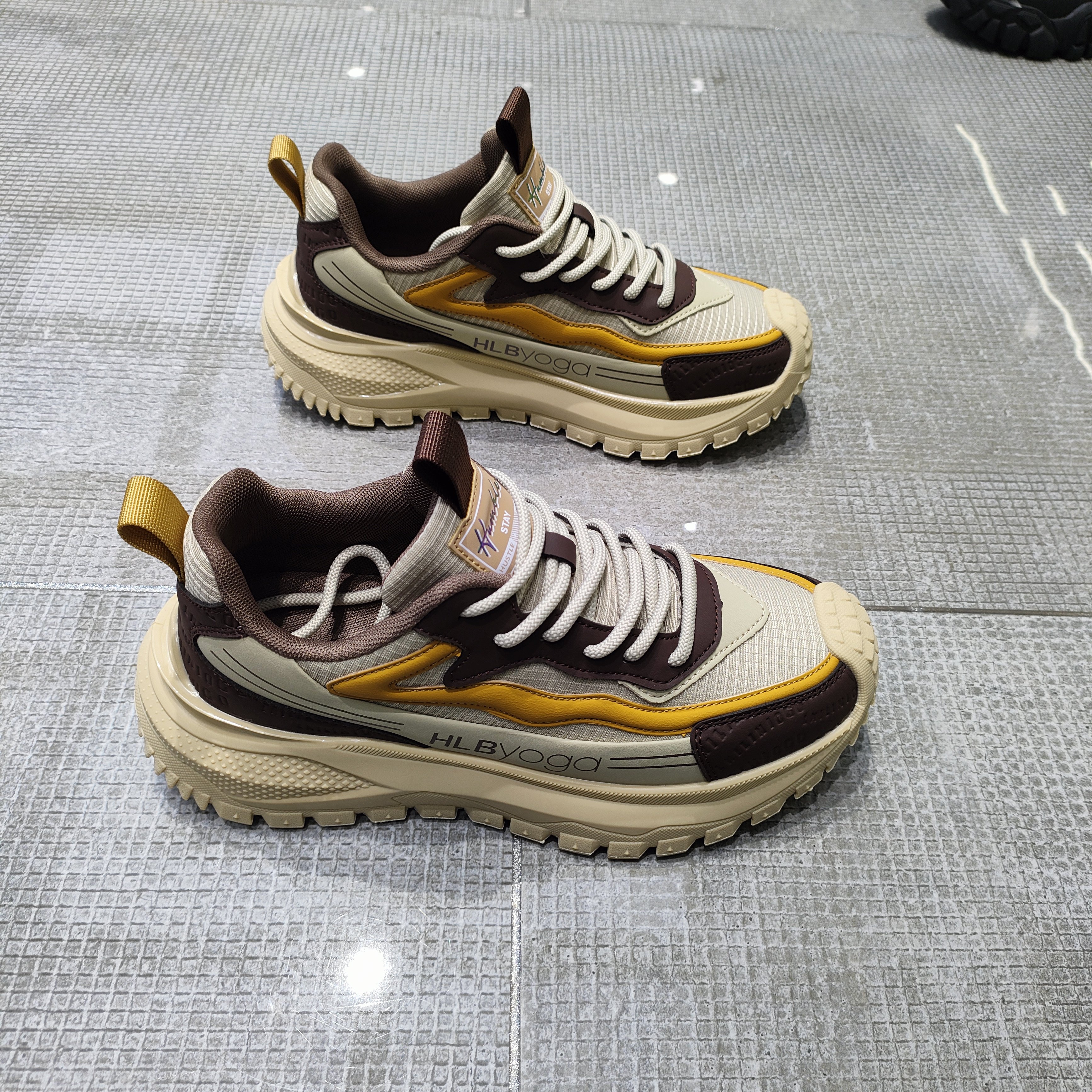 男鞋2026春季新款轻便厚底休闲运动鞋男士户外防滑减震透气登山鞋,流行男鞋,老爹鞋,淘宝优惠券,粉丝福利购,淘宝优惠卷