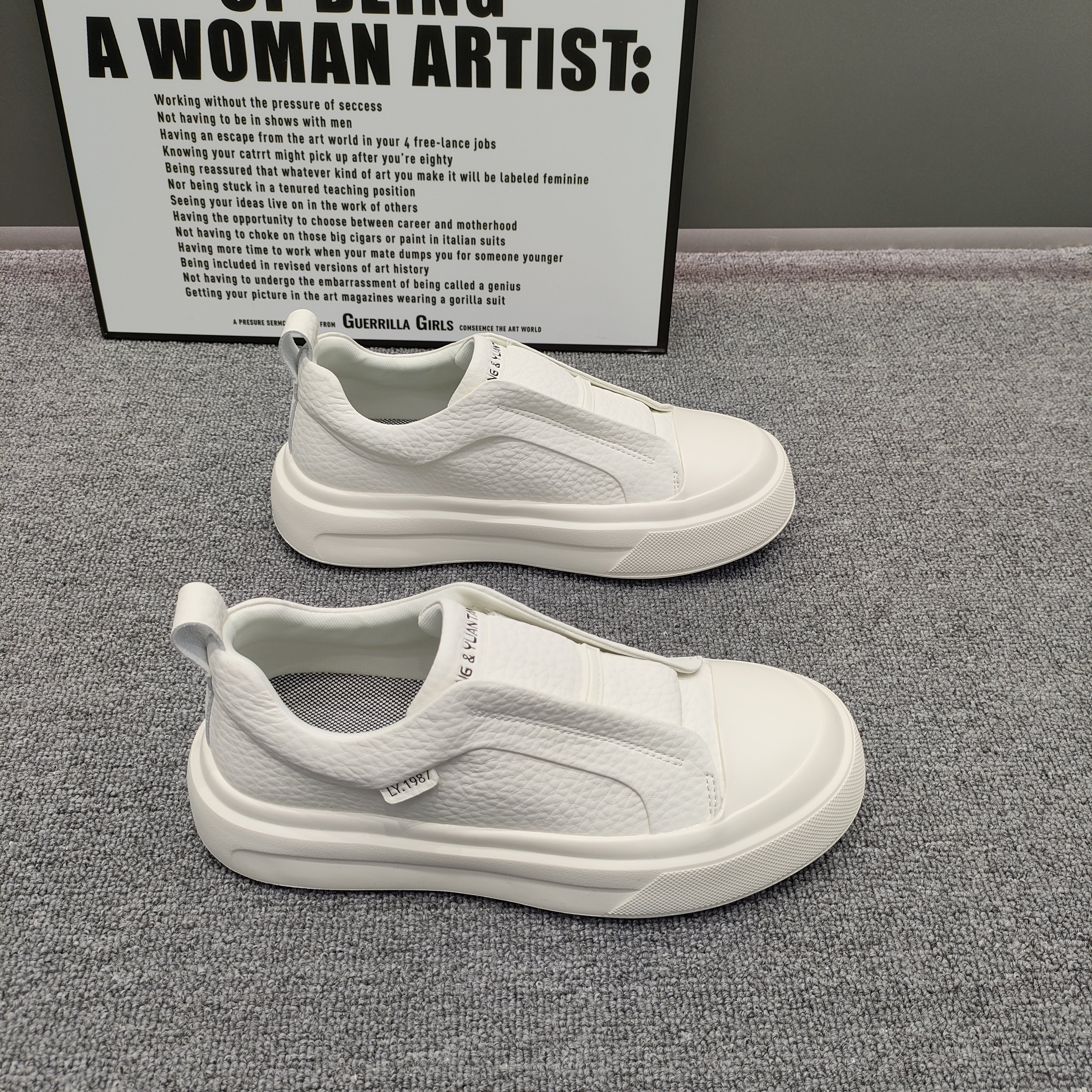 男鞋2026春款潮流百搭一脚蹬厚底阿甘鞋精神小伙休闲运动青年板鞋,流行男鞋,时尚休闲鞋,淘宝优惠券,粉丝福利购,淘宝优惠卷