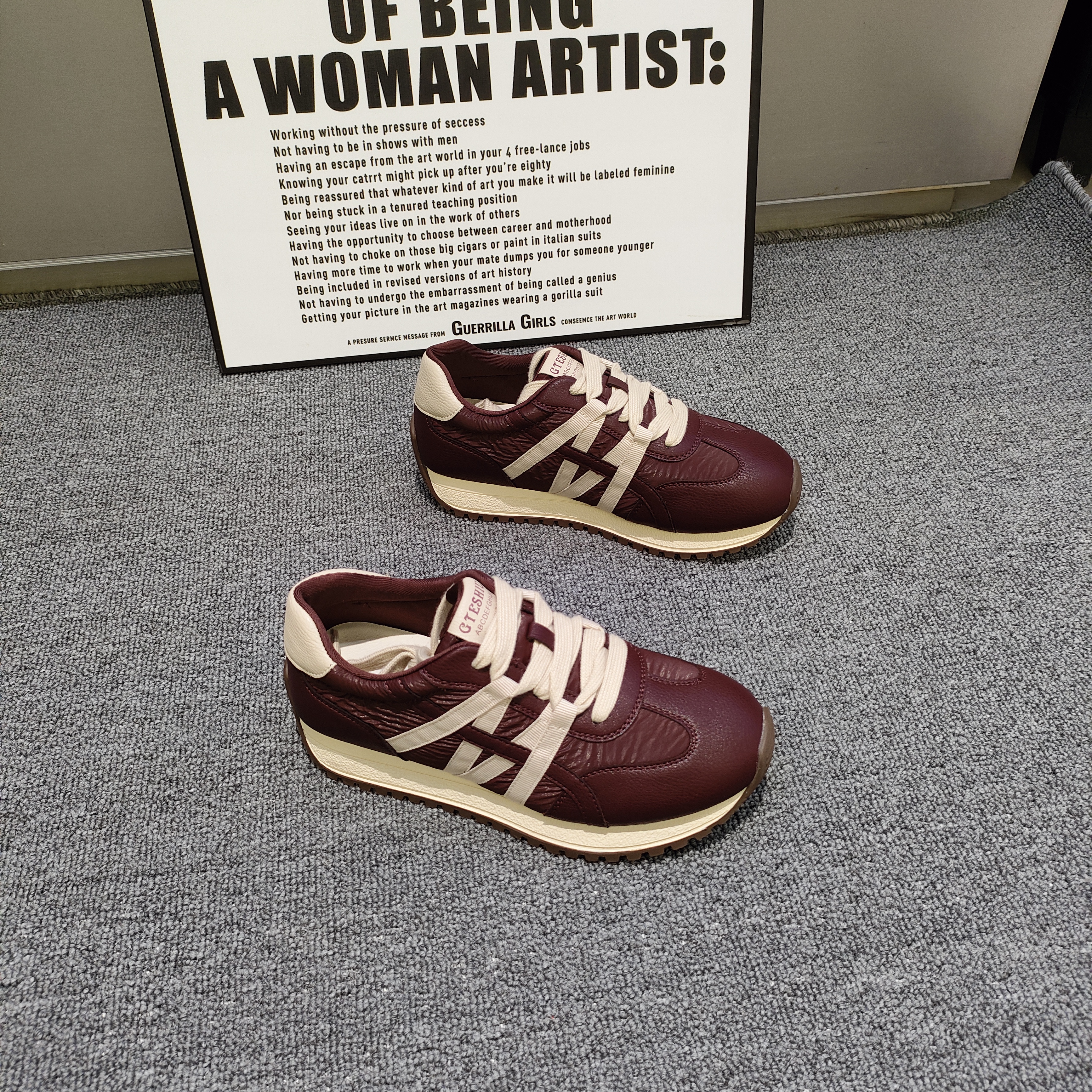 运动休闲华夫阿甘鞋真皮2025冬季新款时尚潮流网红爆款百搭女鞋温