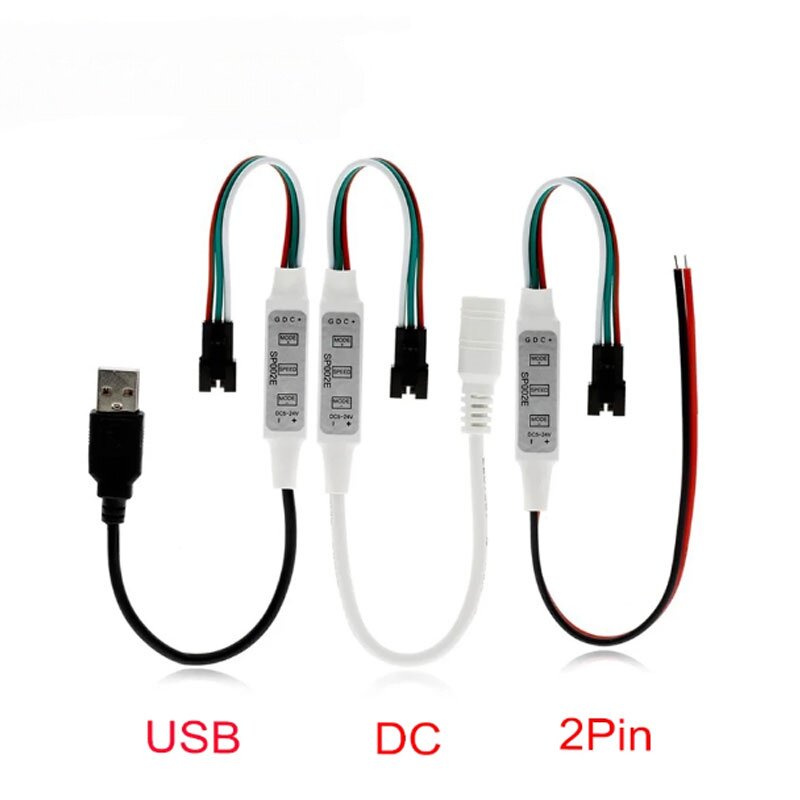 SP002E控制器3键幻彩RGB灯带