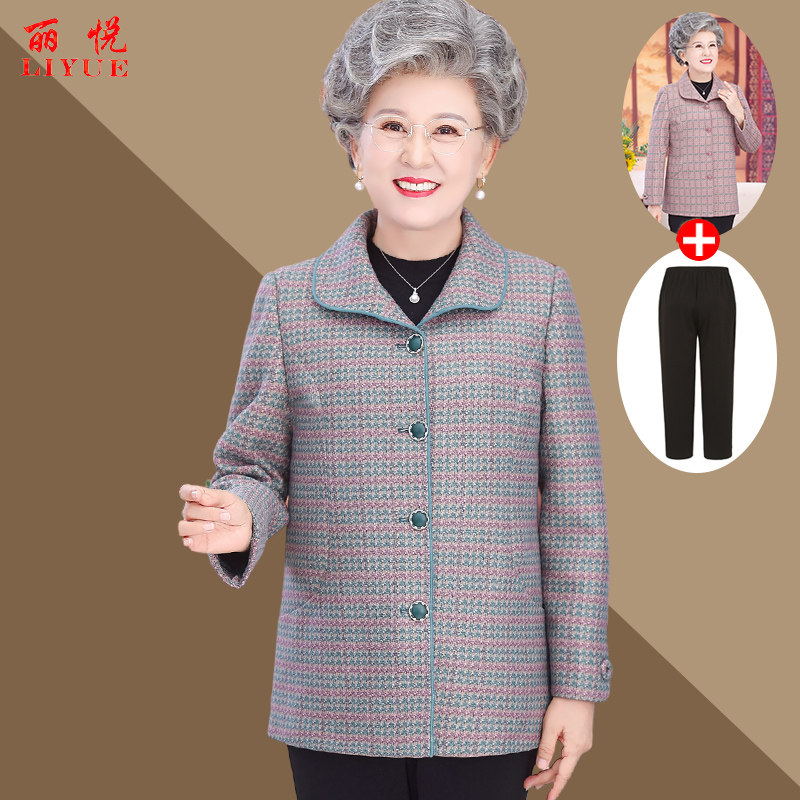常规口袋毛呢休闲外套图片
