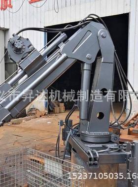 机械液压车载吊机1-5吨全液压车载船用吊机液压伸缩起重机