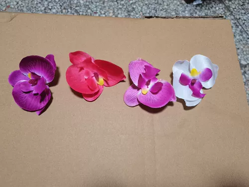 Симуляция цветочной фалаенопсис цветочной головы шелк шелк цветок свадебный свадебный свадебный цветок ресторан плазма