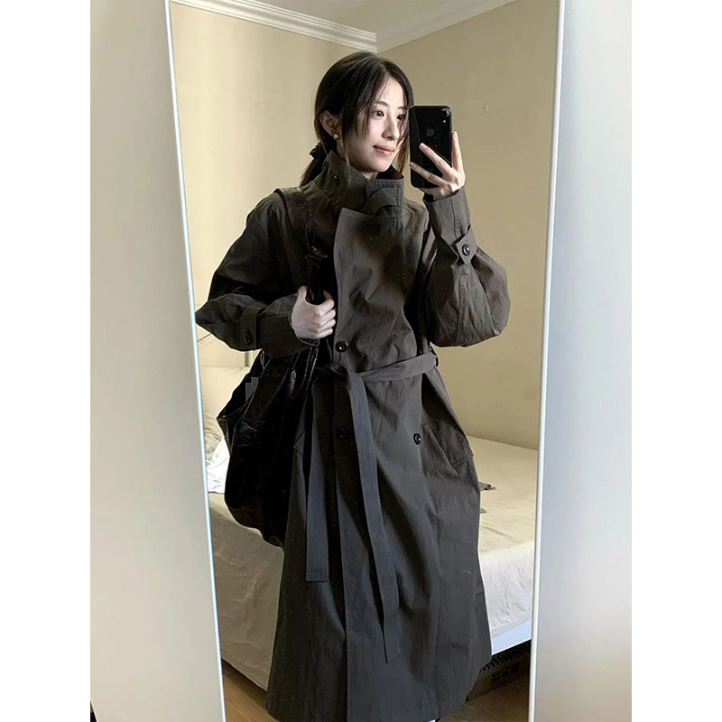 菲娅千金 法式甜美绑带网纱圆领长袖衬衫温柔千金风半身裙两件套