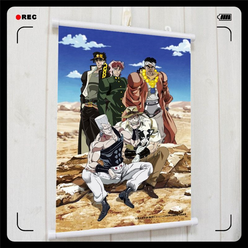 JOJO的奇妙冒险 空条承太郎 花京院 伊奇全家福 挂画海报壁画周边
