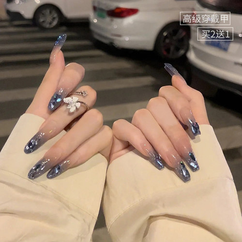 穿戴式美甲成品指甲贴片夏季