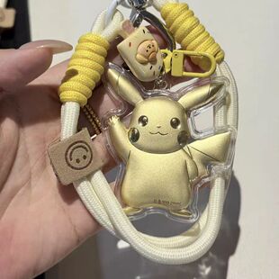 足金999黄金20mg黄金皮卡丘送礼物手机链挂绳钥匙扣车载挂件