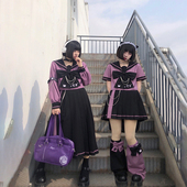 长袖 诡兔谣 仲春二四 水手服不良学生jk制服裙子套装 女 清仓