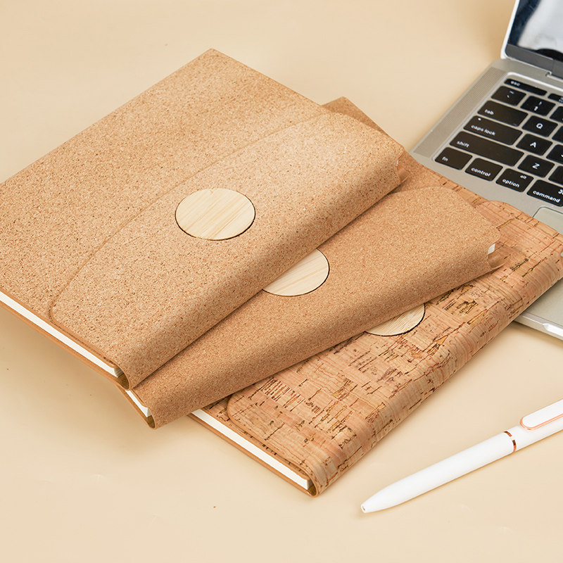 环保软松木三折本A5商务笔记本子