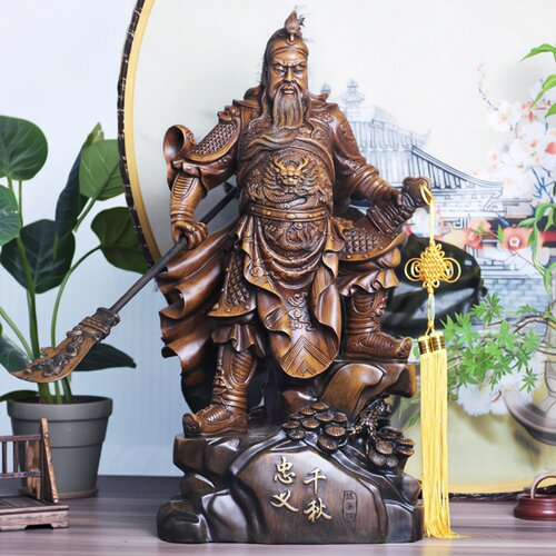 森木桐大号关公财神摆件