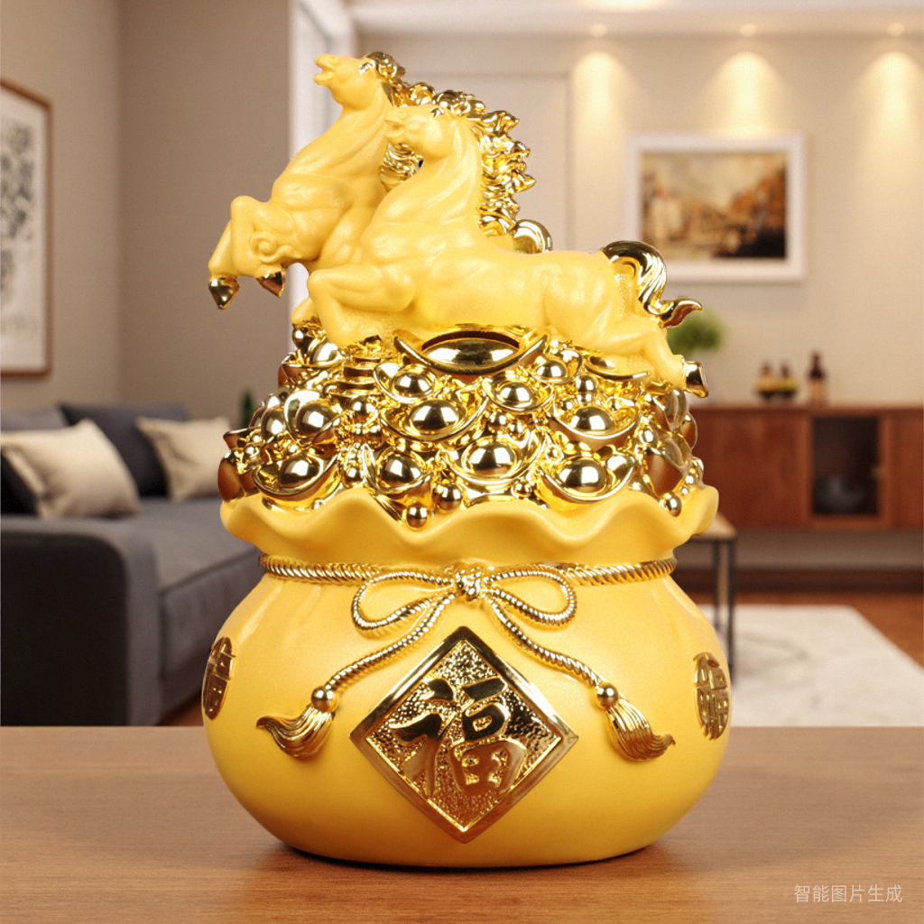 骏马腾飞存钱罐摆件2025年新款