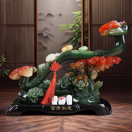 森木桐富贵如意装饰摆件