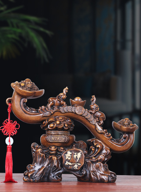 吉祥如意饰品客厅招财进宝电视柜酒柜饰品办公饰品工艺品开幕礼品