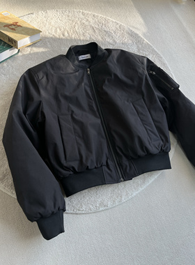 Xanvas「都是兄弟」力量显壮可拆卸垫肩bomber棉服ma1飞行员夹克