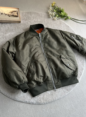Xanvas「都是兄弟」重制元年复古军绿ma1飞行员bomber棉服外套冬