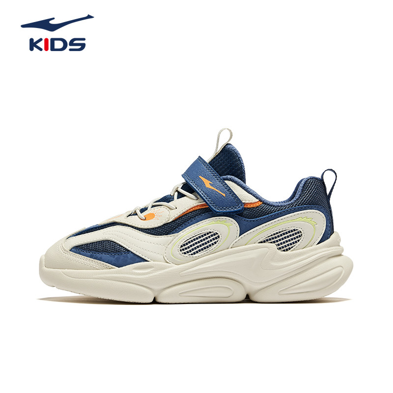 鸿星尔克童鞋女童鞋子2024春季新款轻便耐磨儿童运动鞋男孩跑步鞋