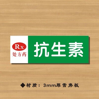 抗生素标签药品分类