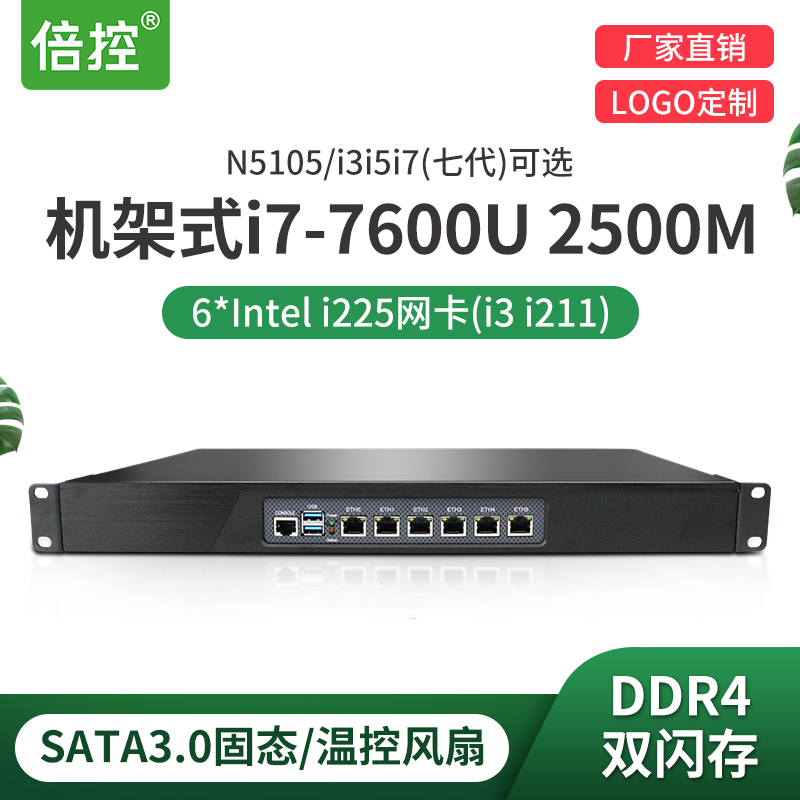 N100四核2.5G软路由N51051U机架
