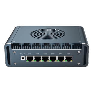 倍控6网卡工控机I7-1265U 12代I210网卡4G模块LTE扩展嵌入式主机电脑迷你型linux乌班图ros软路由i211