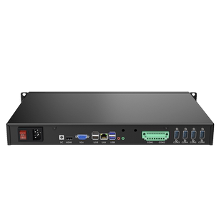 倍控 1U机架式工控机服务器四核J4125 j6412四核i7-7500u电脑主机linux win10 RS485串口GPIO控制器232 n100