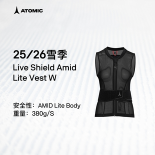 ATOMIC阿托米克防护背心2526新品 Shield 滑雪保暖内搭马甲Live