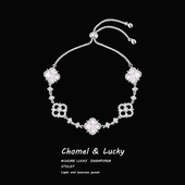 「闪耀四叶草」s999纯银手链女轻奢小众精致手饰生日礼物女友闺蜜