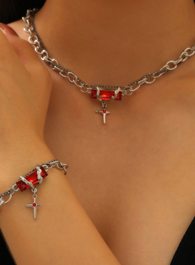 星体缠绕黑钻手链男小众设计新款