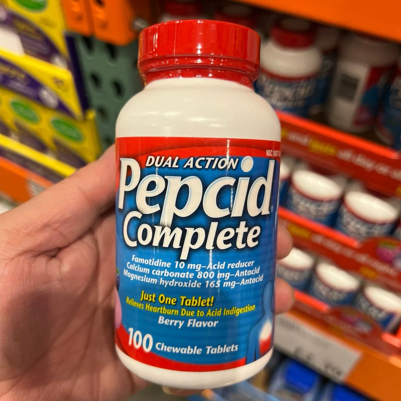 PepcidComplete成人抗胃酸咀嚼片