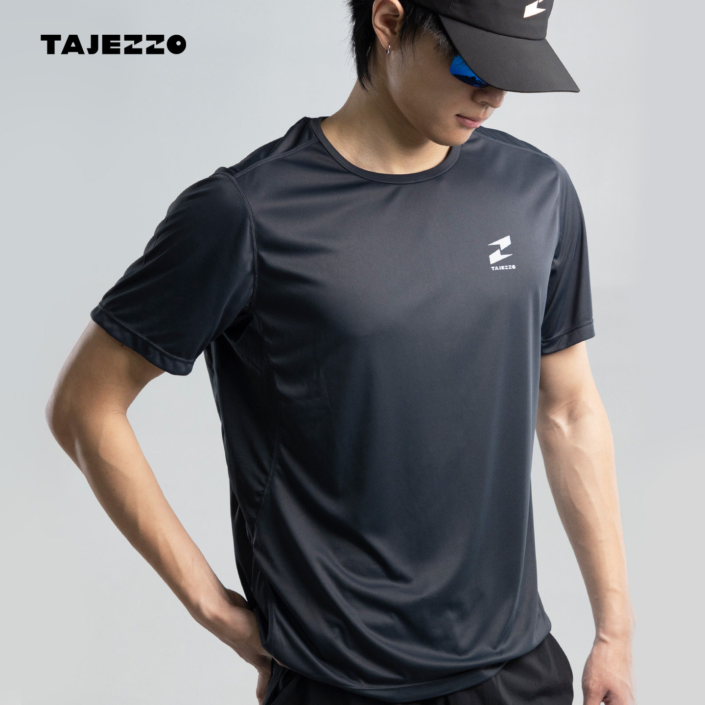 TAJEZZO探迹者夏季新户外速干短袖T恤T16轻便透气通勤圆领打底衣
