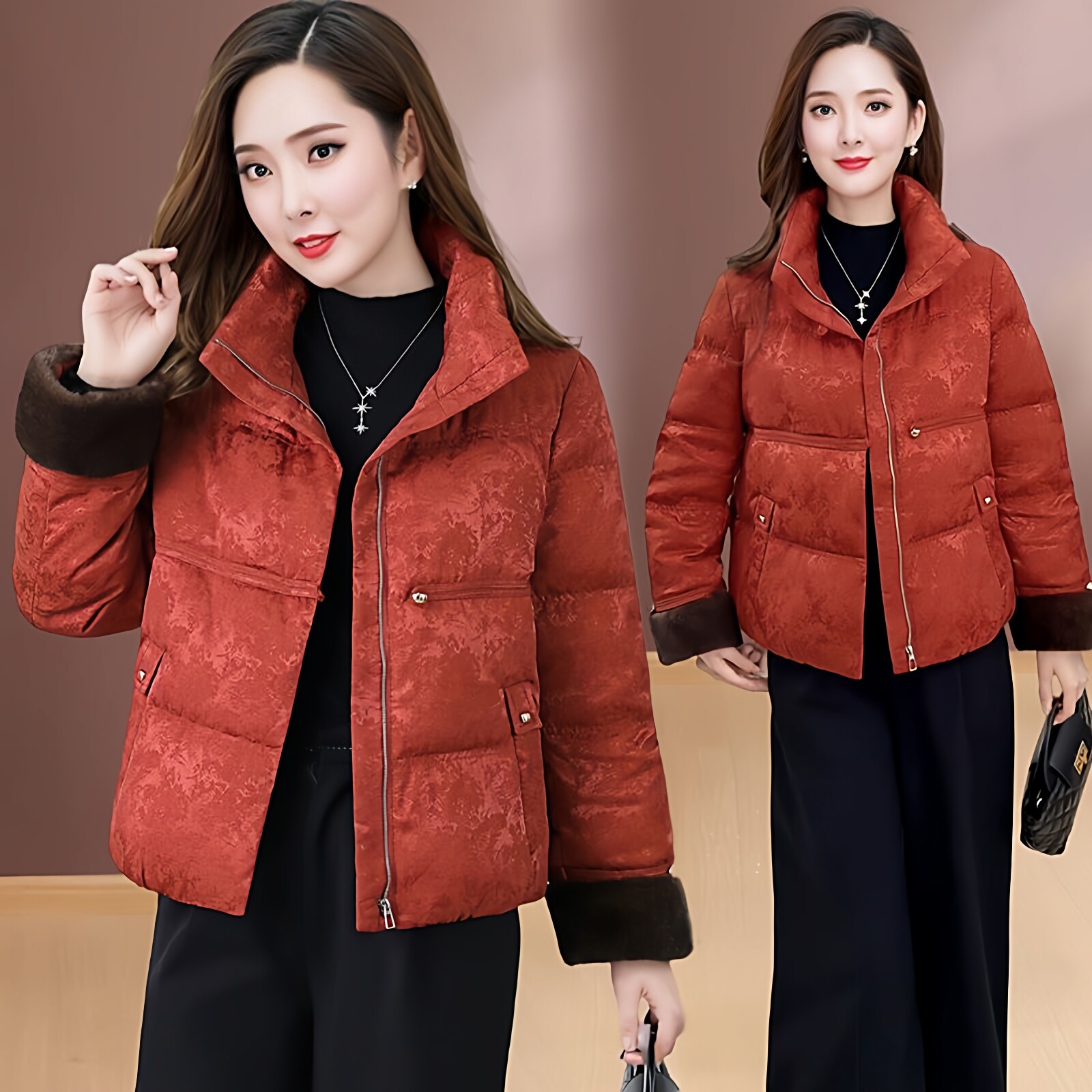高端短款棉服女冬季新款