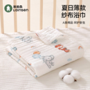 婴儿浴巾纯棉纱布男女孩儿童洗澡专用包巾新生儿全棉超软盖毯裹巾
