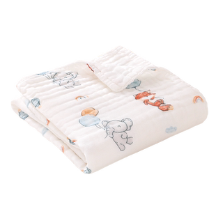 婴儿浴巾纯棉纱布男女孩儿童洗澡专用包巾新生儿全棉超软盖毯裹巾