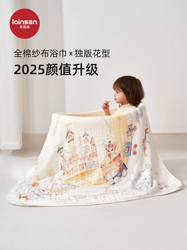 Хлопковое банное полотенце для новорожденных для младенца, детское марлевое одеяло, хорошо впитывает воду