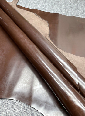 意大利CONCERIA mangusta 三边直平纹头层油珠牛皮包包皮带皮料