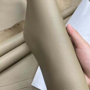 法国H家原版山羊皮缩纹法羊包包里皮头层手工真皮料马尔法米色