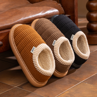 包跟棉拖鞋男款秋冬季居家保暖鞋