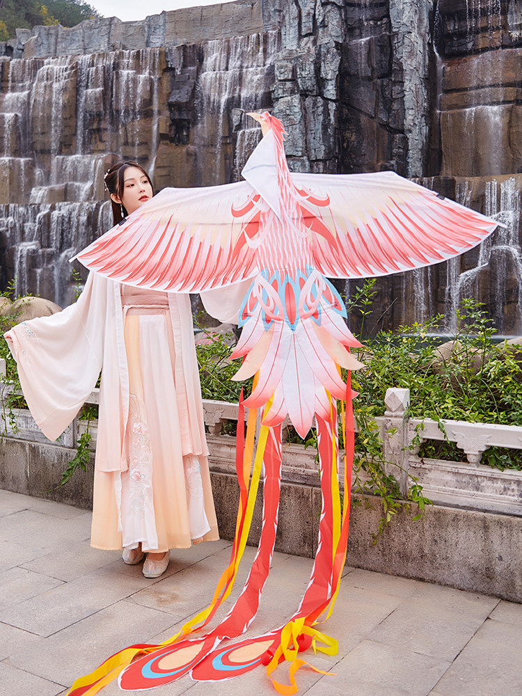 冰火凤凰风筝大人专用女孩子国潮风仙女系古风纸鸢儿童新手易放飞