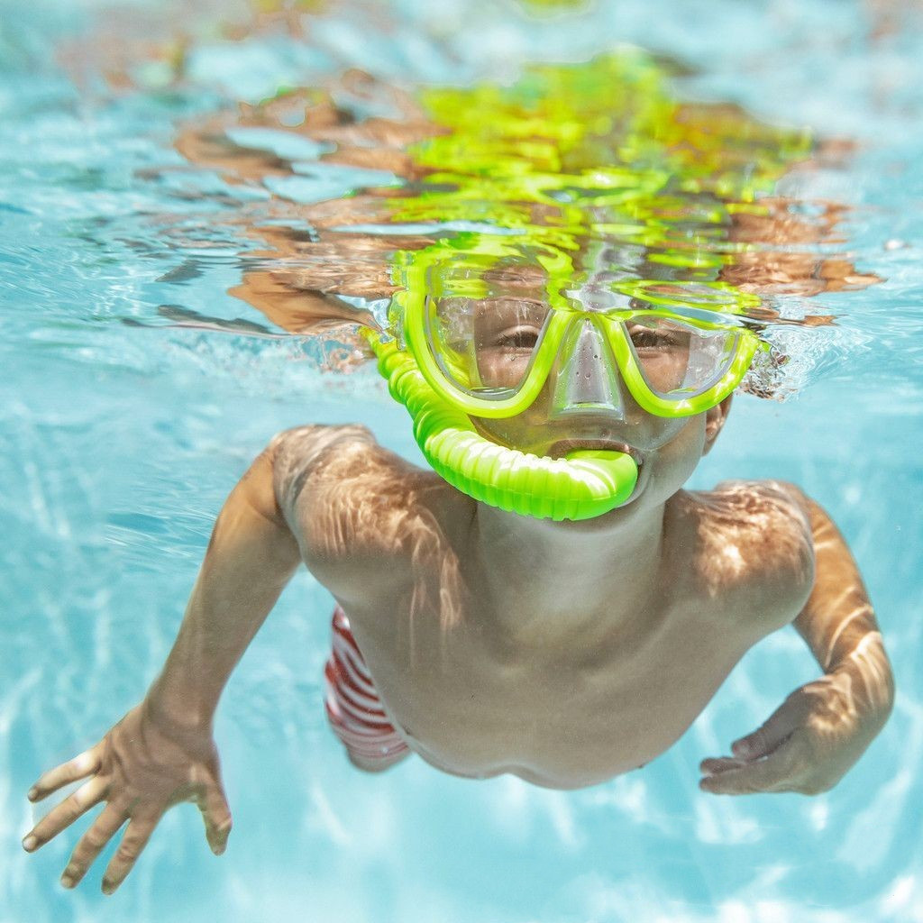 INTEX专业潜水眼镜骑士树脂防雾舒适潜水面镜泳具组合呼吸管泳镜