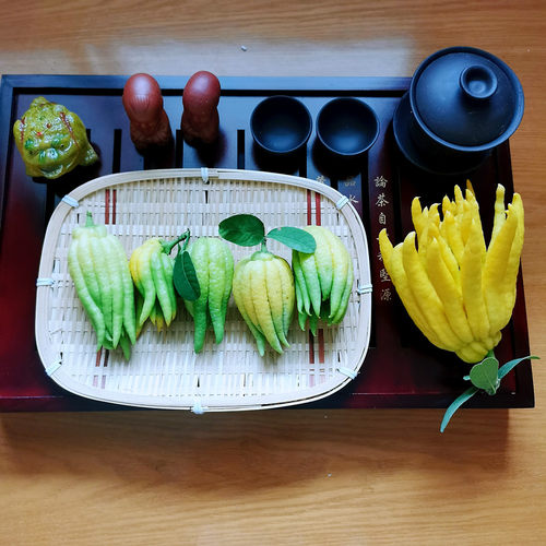 【小佛手】袖珍迷你金华佛手柑带枝水培佛手瓜新鲜佛手果观赏把玩