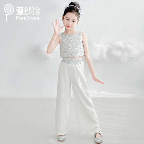 pureshare蓬纱馆女童套装夏季