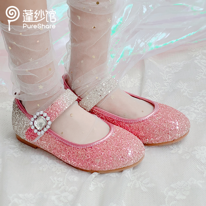 pureshare蓬纱馆女童皮鞋公主鞋