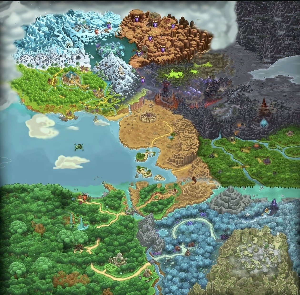 王国保卫战12345融合版魔改版电脑拍，直接下载解压即玩